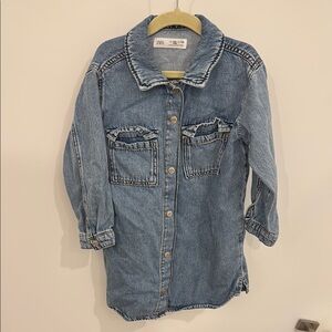 Zara Casual Denim Shirt Dress